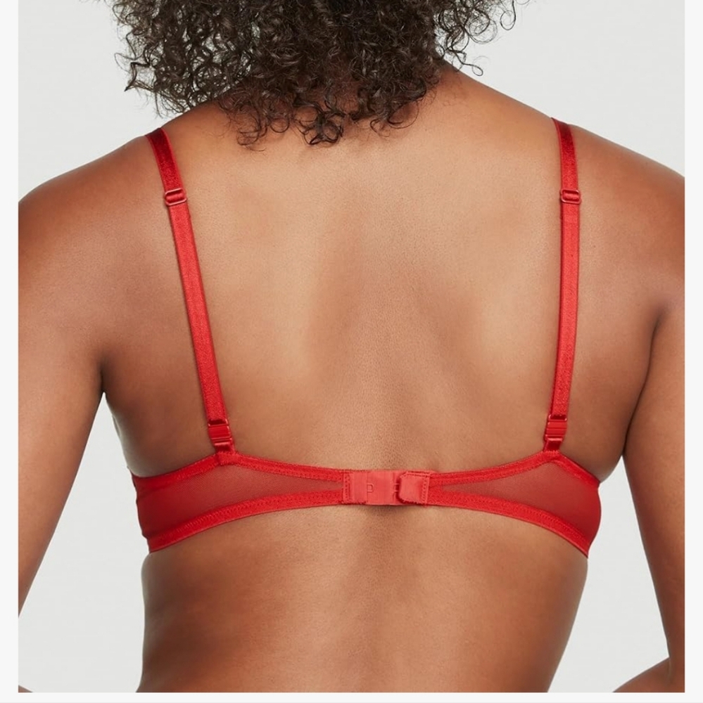 Victoria's Secret Sexy Tee Push Up Bra, Padded, Lace Lipstick Red New w/ Tags! - Picture 2 of 3